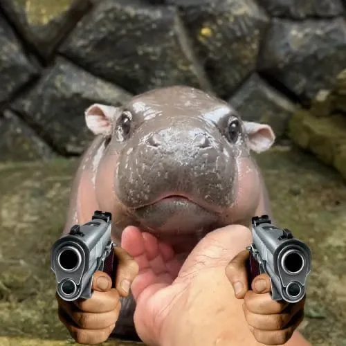 Khoảnh khắc hà mã béo nhắc đến ục ục vang giữa đầm lầy