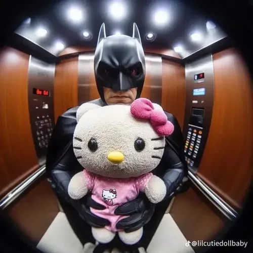 Ảnh chế mèo dễ thương sợ hãi nép vào áo váy hồng xinh