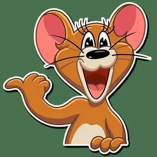 Meme Jerry cười nụ cười đắc ý đầy láu cá