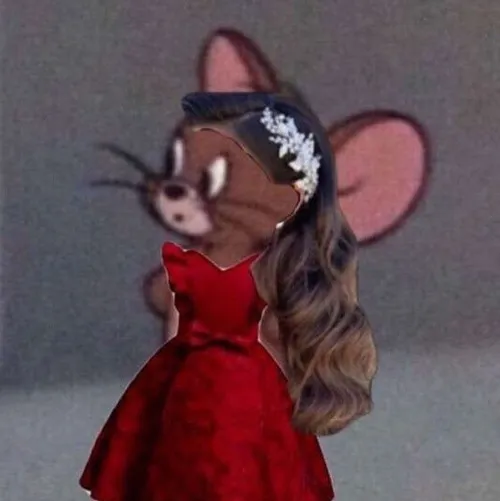 Meme Jerry mặc váy cưới tạo nhịp cảm xúc nhẹ nhàng lúc bạn lúng túng với người ấy