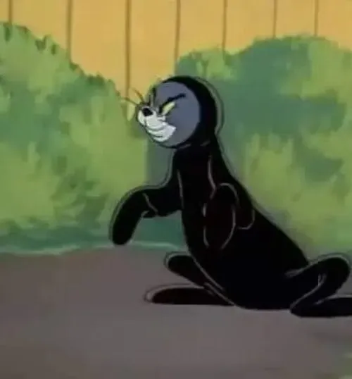 Ảnh troll mèo Tom khắc họa cú chịu trận khiến ria rung nhẹ