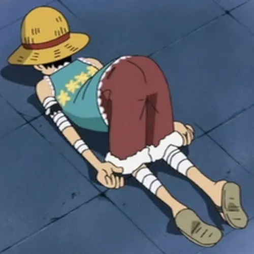 Ảnh troll cậu cao su lắc đầu phá rối Nami bằng tiếng cười giải phóng vui tai.