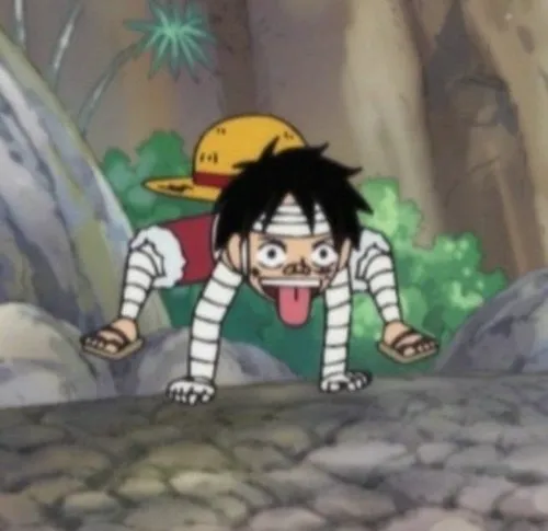 Hình meme hài Luffy tung Gear 5 làm Wano rung chuyển bởi tiếng cười giải phóng.