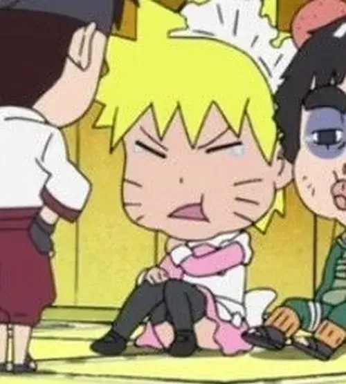 Hình meme Naruto xoay Rasengan trước mặt Boruto làm cậu bé kinh ngạc