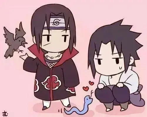 Hình troll thiên tài Uchiha sửa lại áo choàng Akatsuki trong tư thế cực chill