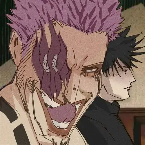 Nụ cười lệch đầy sát khí của Sukuna trong meme hợp cho tình huống muốn đáp trả cay