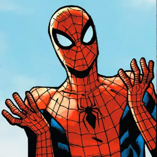 Ảnh chế anh hùng tơ nhện lách qua ống khói gợi họa tiết lưới nhện sinh động