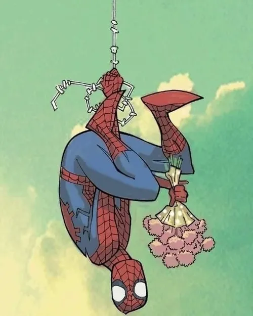 Ảnh vui cậu nhện trẻ chụp tư thế nghiêng người gợi ý chí vượt khó đầy mạnh mẽ