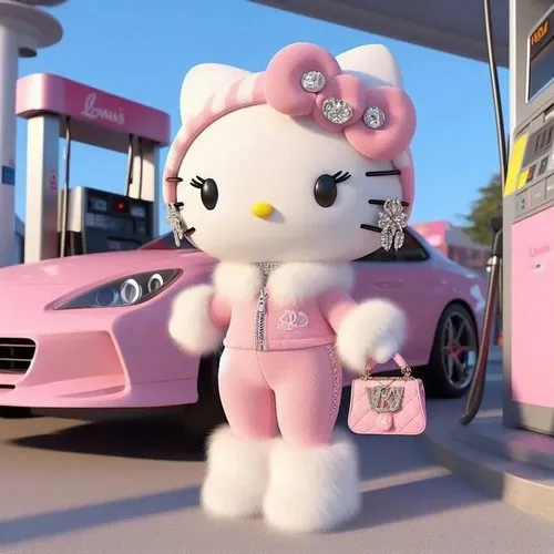 Ảnh đại diện cá nhân Hello Kitty hoạ tiết candy heart ngọt