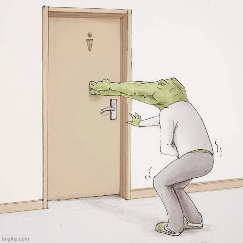 Meme cá sấu hợp lúc muốn nhịn cười mà tình huống quá lố