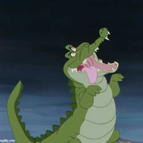 Khoảnh khắc cá sấu đánh rơi sự bình tĩnh trong chat nhóm