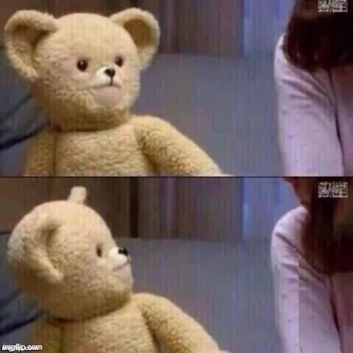 Ảnh chế gấu nâu tái hiện thân hình đồ sộ đang gầm nhẹ vui