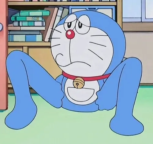 Meme Doraemon nêu rõ nỗi sợ chuột khiến thân run rẩy.