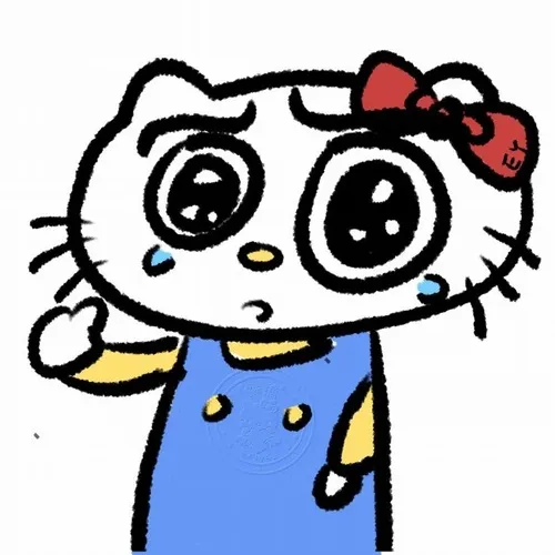 Hình đại diện ngầu Hello Kitty vô tri cùng nền đơn sắc tạo lặng yên thị giác