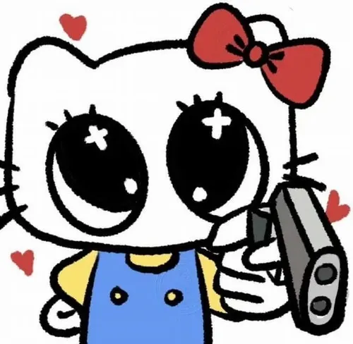 Ảnh avatar ngầu mèo hồng pastel giữ cảm giác lơ lửng trong bố cục trung tâm