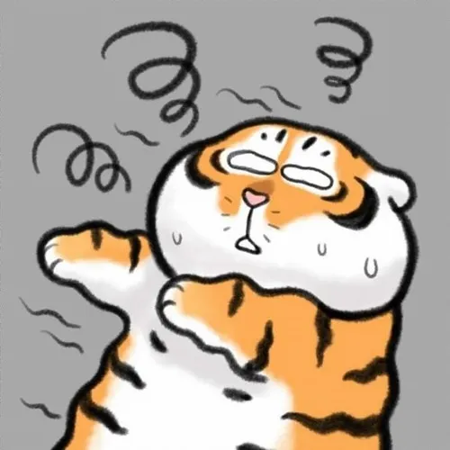 Meme hổ béo đầu to mềm mại xúc động rưng rưng khóc lóc trong nét tròn hóa