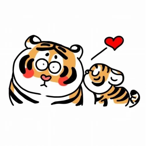 Meme hổ béo mặt tròn lơ đãng liếc nhẹ như khinh nhưng vẫn dễ thương