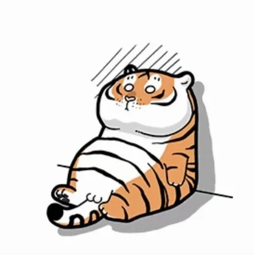 Hổ béo cực hợp khoảnh khắc muốn phản ứng nhẹ mà không tốn sức