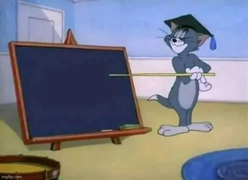 Ảnh chế mèo xám nêu phản ứng kiên trì rượt đuổi nhưng vẫn thua