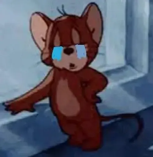 Meme Jerry khóc hợp khi muốn than đời trong tình huống quá sức chịu
