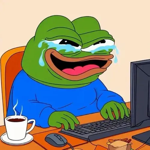 Ảnh troll ếch xanh nheo mắt nghi ngờ người đối diện.