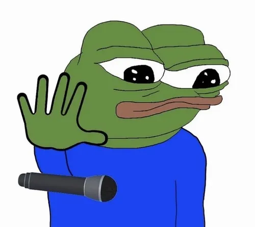 Khoảnh khắc ếch pepe ngồi một góc mang vibe cô đơn.