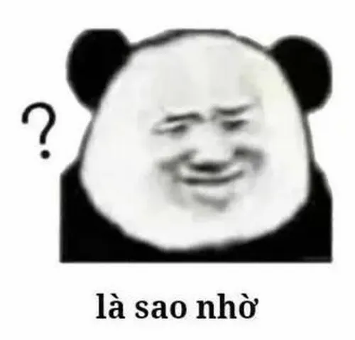 Meme gấu trúc cười ánh mắt hí rộn ràng hớn hở