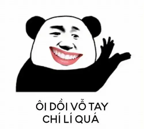 Khoảnh khắc gấu trúc toe toét tay ôm bụng hớn hở bật hứng