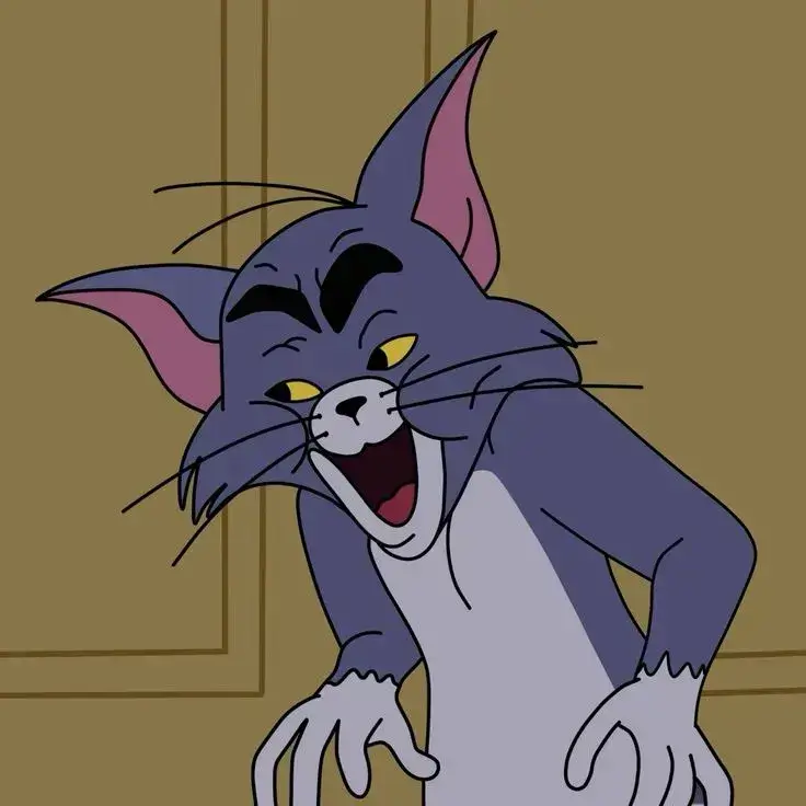 Cảnh mèo Tom cười nguy hiểm hợp khi bạn sắp tung cú twist