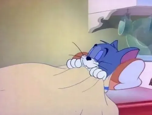 Ảnh hài mèo Tom thể hiện nét mặt sưng phồng sau va chạm hài hước