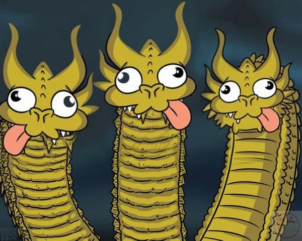 Meme rồng ba đầu khẳng định vị trí đầu lạc quẻ trong toàn thân