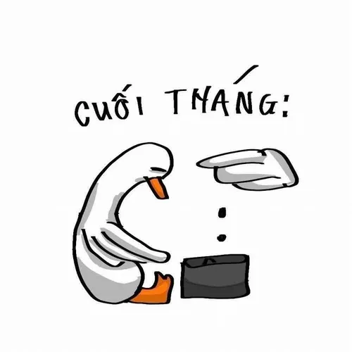 Meme vịt mang chân màng nhỏ chạy quanh sân tạo duyên lạ.