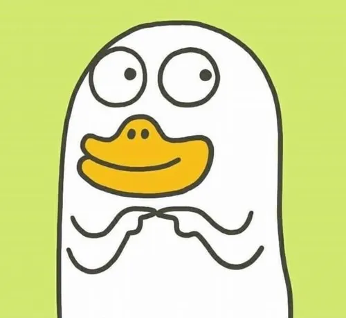 Ảnh troll vịt nhỏ làm nổi bật mắt hạt đậu đầy hồn nhiên.