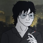 Một bạn trẻ ngồi lặng bên bờ hồ vắng Một bạn trẻ ngồi lặng bên bờ hồ vắng