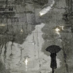 Chàng trai buồn lặng người dưới mưa Chàng trai buồn lặng người dưới mưa